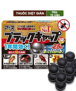 Viên diệt gián Nhật Bản hộp 12 viên Barracks Cap diệt sạch gián tận gốc, khử mùi hôi