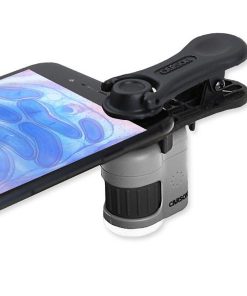Kính hiển vi bỏ túi kèm kẹp điện thoại Carson MM-380 (20x, có đèn Led, đèn UV soi tiền) - Hàng chính hãng
